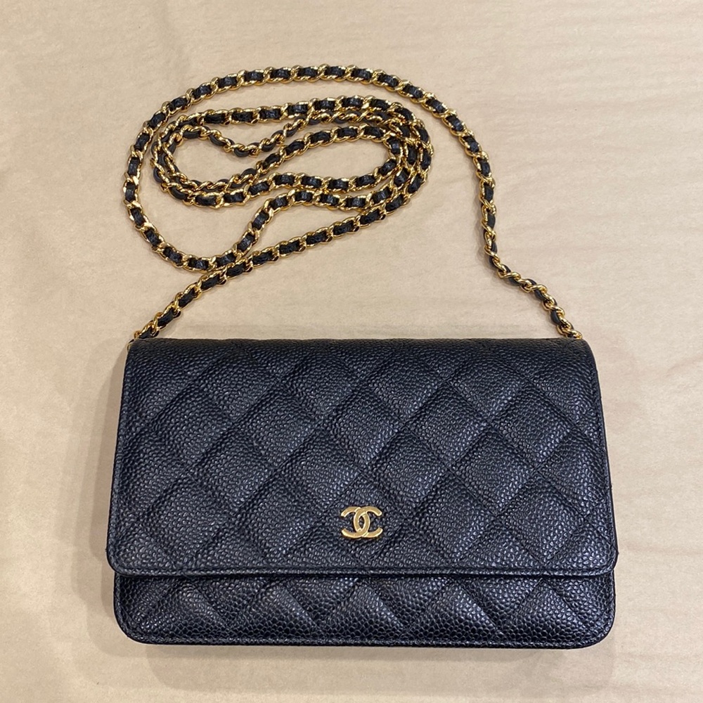 SOLD Chanel Caviar WOC W/Gold Hardware